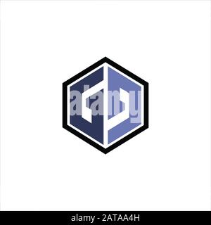 Initial letter gd or dg logo vector design template Stock Vector