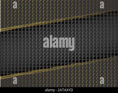 Vector abstract gold sparkle glitter background. Luxury pattern. Black background. Modern pattern Stock Vector