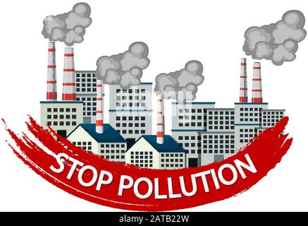 Stop Air Pollution Icon In Thin Line Art. 24330065 Vector Art at Vecteezy