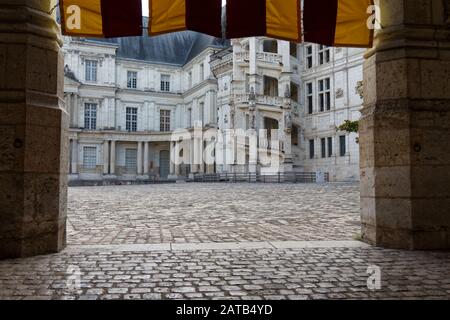 The town of Bloise on Loire. Stock Photo