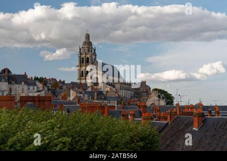 The town of Bloise on Loire. Stock Photo