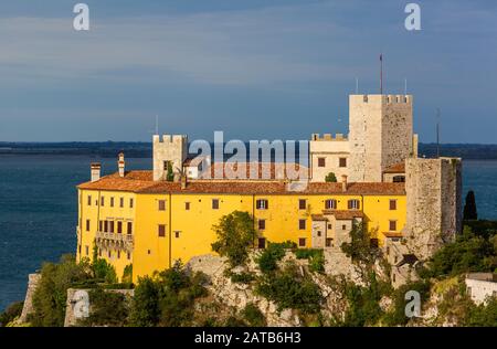 Duino Castle, a fourteenth-century fortification located near Trieste Stock Photo