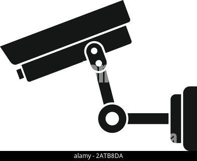 Parking security camera icon. Simple illustration of parking security camera vector icon for web design isolated on white background Stock Vector