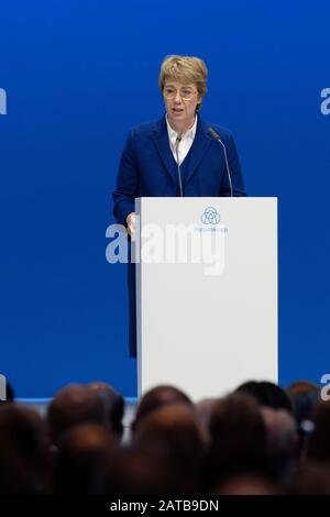 Martina MERZ (CEO, CEO), during her speech at the general meeting of ThyssenKrupp AG in Bochum on January 31, 2020. | usage worldwide Stock Photo