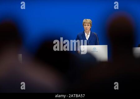 Martina MERZ (CEO, CEO), during her speech at the general meeting of ThyssenKrupp AG in Bochum on January 31, 2020. | usage worldwide Stock Photo