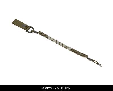 paracord keychain isolate on white background Stock Photo