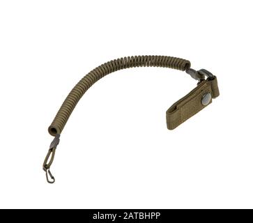 paracord keychain isolate on white background Stock Photo