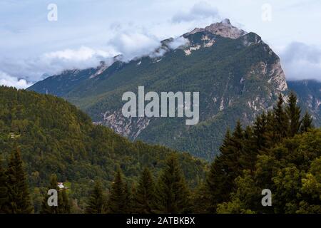 Piz di Mezzodi in the Monti del Sole range, Belluno Dolomites, Veneto, Italy Stock Photo