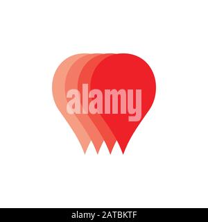 gradient motion objects logo vector Stock Vector