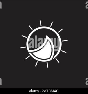 simple shine waves geometric outline circle logo vector Stock Vector