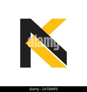 letter ak colorful geometric design logo vector Stock Vector