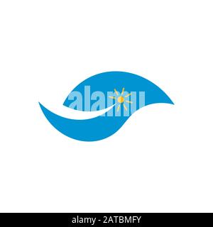 geometric waves sun motion logo vector Stock Vector Image & Art - Alamy