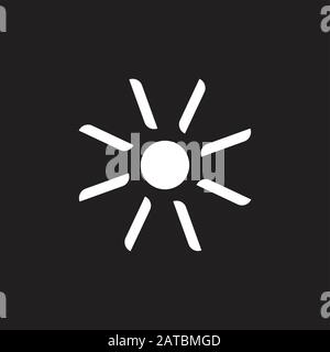 sunrays turbine shape design logo vector Stock Vector