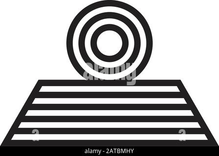 abstract circle stripes target symbol logo vector Stock Vector