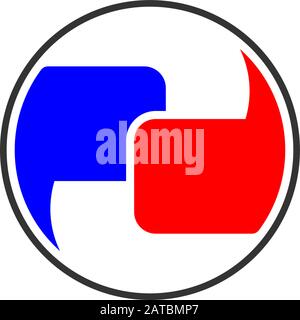 letter pd symbol linked geometric logo vector Stock Vector