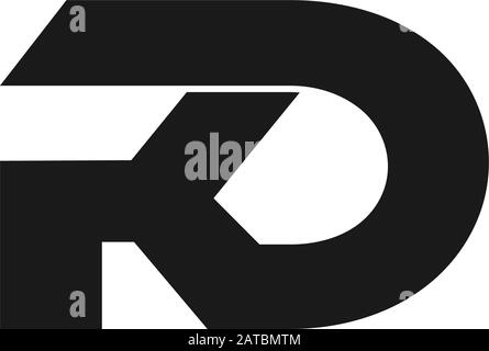letter kd symbol linked geometric design logo vector Stock Vector