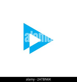letter d triangle delta logo vector Stock Vector
