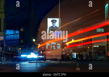 Former border crossing for diplomats in Berlin, Friedrichstrasse, Check Point Charlie in Berlin Germany Stock Photo