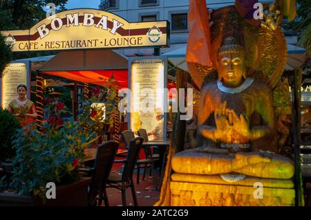 Bombay restaurant in Friedrichstraße street Mitte Berlin Germany Stock Photo