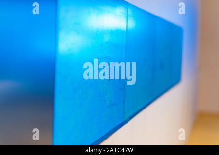 Video monitoring surveillance security system with multiple monitors. Stock Photo