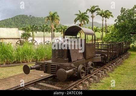 Martinique, France - 14 August 2019: Rum Distillery 'Habitation Clement' in Le Francois Stock Photo