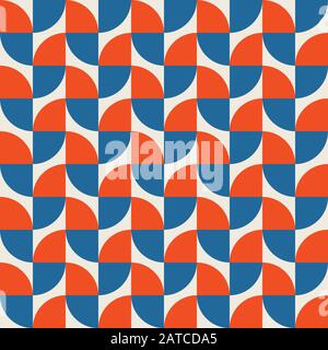 Seamless abstract geometric colourful leaf pattern background Stock Vector