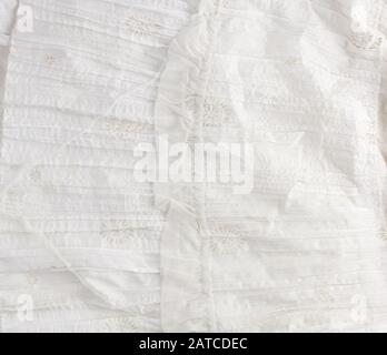 crumpled white cotton fabric, fabric for sewing clothes and shirts, full  frame Stock Photo - Alamy