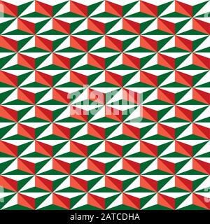 Seamless Christmas pattern. Faceted polyhedral background pattern texture Stock Vector