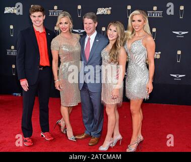 The Hunt family of the Kansas City Chiefs arrive on the red carpet at ...