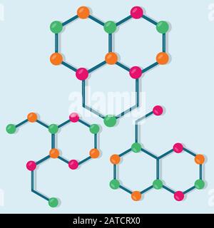 molecular structure isolated for science concept icon vector illustration Stock Vector
