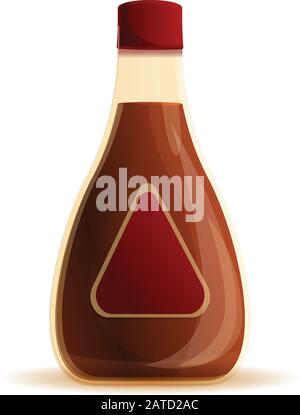 Pepper sauce bottle icon. Cartoon of pepper sauce bottle vector icon for web design isolated on white background Stock Vector