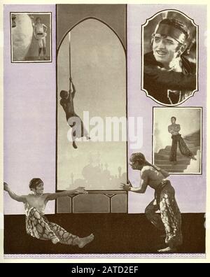 DOUGLAS FAIRBANKS Sr in THE THIEF OF BAGDAD 1924 director RAOUL WALSH production design WILLIAM CAMERON MENZIES Silent movie Douglas Fairbanks Pictures / United Artists Stock Photo