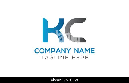 Initial ALphabet KC Logo Design vector Template. Abstract Letter KC Linked Logo Stock Vector