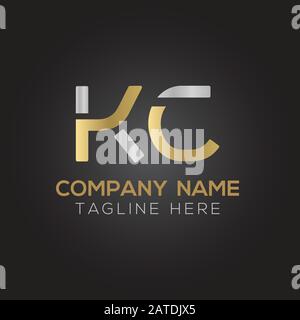 Initial ALphabet KC Logo Design vector Template. Abstract Letter KC Linked Logo Stock Vector