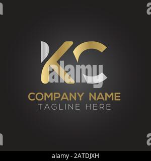 Initial ALphabet KC Logo Design vector Template. Abstract Letter KC Linked Logo Stock Vector