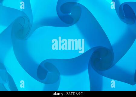 abstract background, blue rounded large elements and details, blurred smooth geometric shapes. Stock Photo