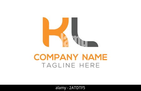 Initial ALphabet KL Logo Design vector Template. Abstract Letter KL Linked Logo Stock Vector
