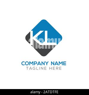 Initial ALphabet KL Logo Design vector Template. Abstract Letter KL Linked Logo Stock Vector