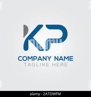 Initial ALphabet KP Logo Design vector Template. Abstract Letter KP Linked Logo Stock Vector