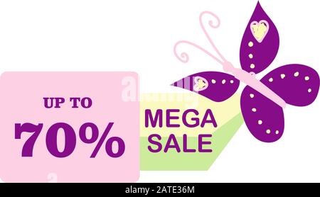 Spring discounts. Big sale. Mega discounts. Super Promotion. Interest. Sell-out. Set of stickers for trade.. Stock Vector