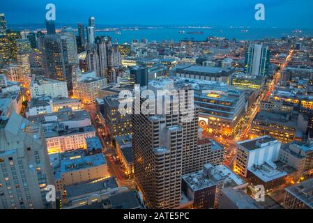 San Francisco Skyline with Dramatic Clouds at Sunrise, California, USA ...