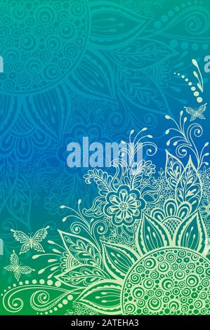 Backgrounds with Floral Pattern Stock Vector