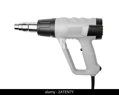 Industrial hair dryer isolated on white background Stock Photo