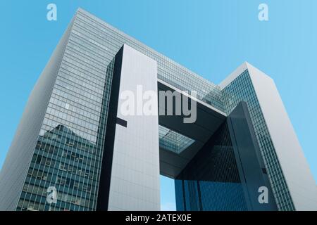 Hongkong, Hong Kong - November, 2019:  Central Government Complex of Hong Kong in Tamar , the headquarters government and Legislative Council Stock Photo