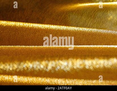 Gold Velvet Stretch Fabric