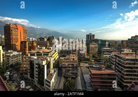 Costanera Center - Santiago - Chile. Business center of Santiago Stock Photo