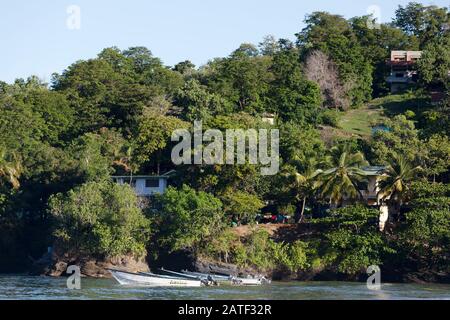 Fishing village, Las Cuevas, Trinidad & Tobago Stock Photo