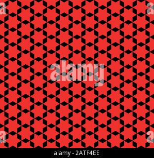 Seamless geometric star pattern background wallpaper Stock Vector
