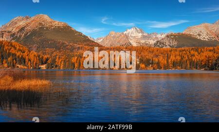 Indian summer in Strbske Pleso - High Tatras - Slovak Republic Stock Photo