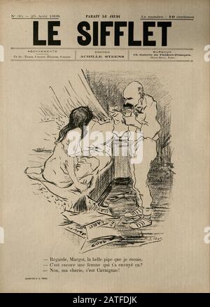 The Dreyfus Affair 1894-1906 - Le Sifflet, August 15, 1898 -  French illustrated newspaper Stock Photo
